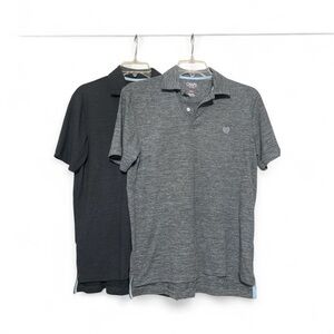 Chaps Charcoal and Heather Gray Polo Shirts
